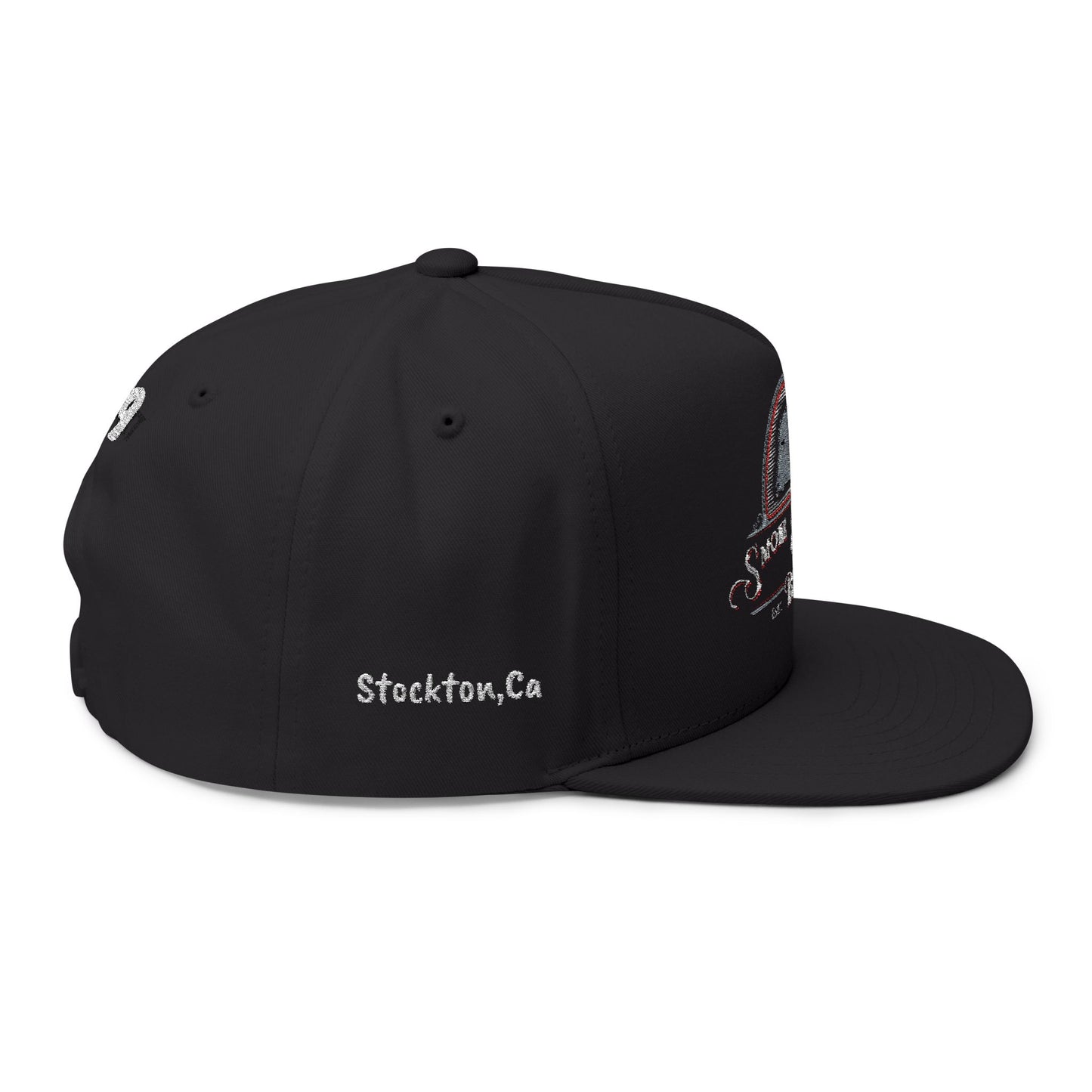Flat Bill Cap-Embroidered-Logo/Stockton/209