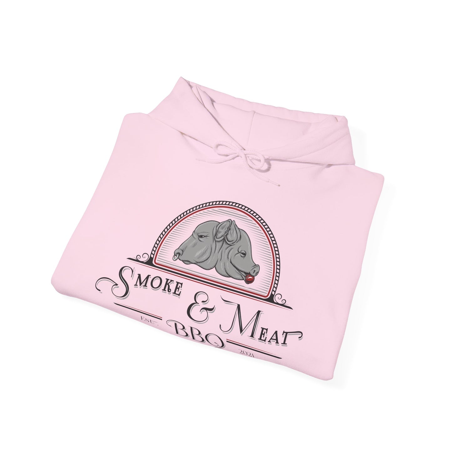 Unisex Heavy Blend Hoodie- Smoke & Meat BBQ Sweatshirt