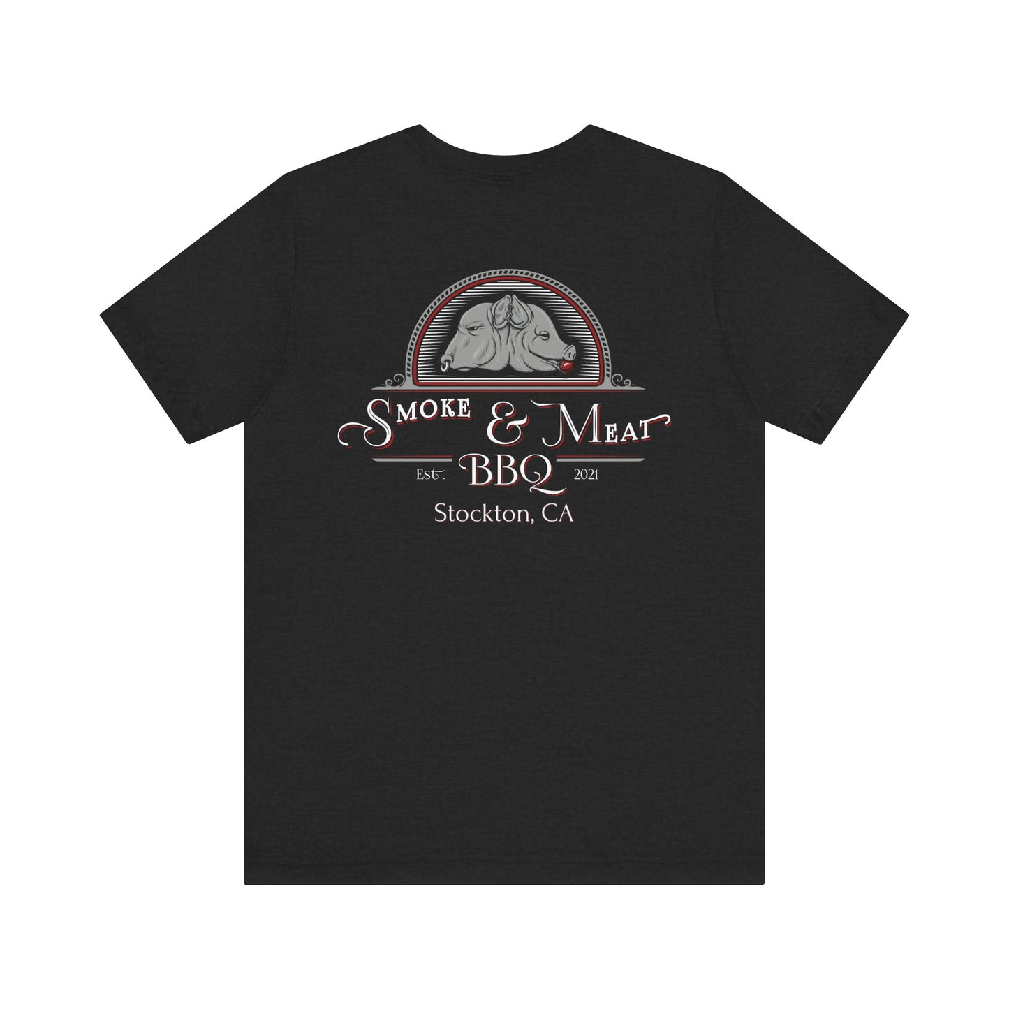 Unisex Short Sleeve Tee - 0% Vegan  Smoke & Meat BBQ