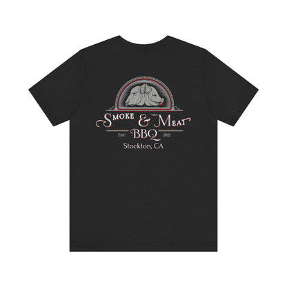 Unisex Short Sleeve Tee - 0% Vegan  Smoke & Meat BBQ