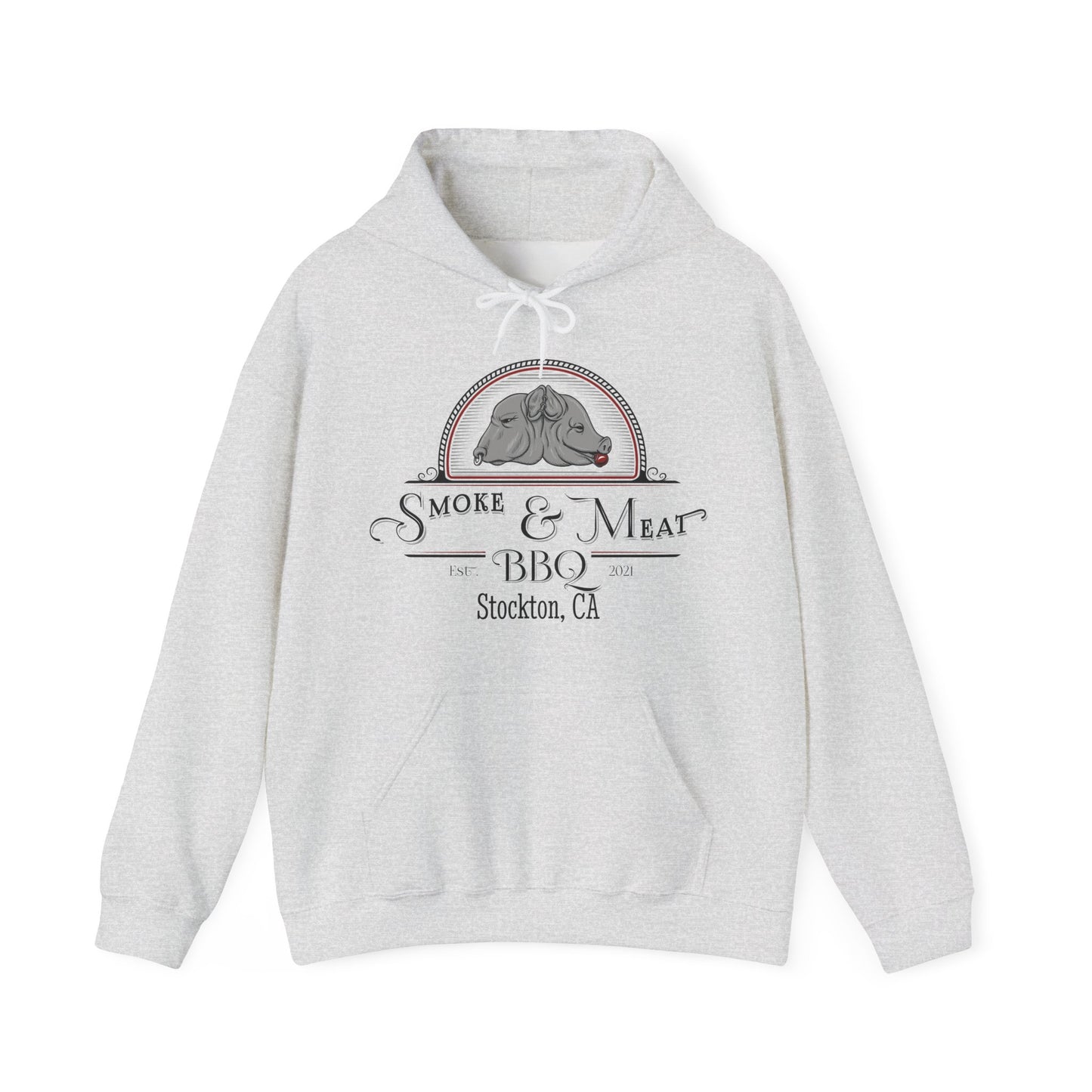 Unisex Heavy Blend Hoodie- Smoke & Meat BBQ Sweatshirt