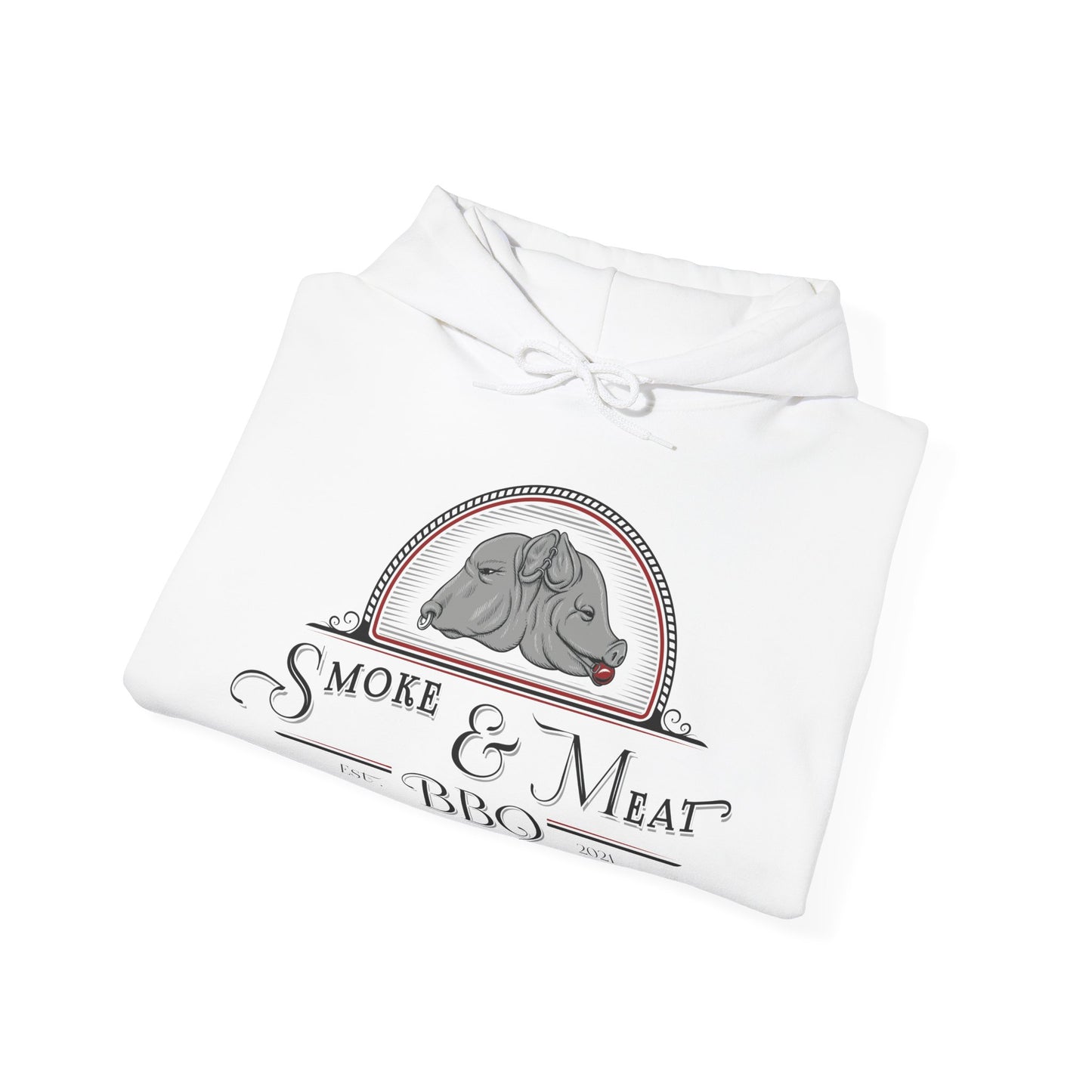 Unisex Heavy Blend Hoodie- Smoke & Meat BBQ Sweatshirt