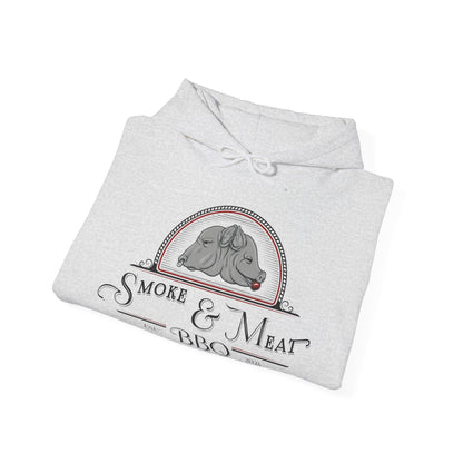 Unisex Heavy Blend Hoodie- Smoke & Meat BBQ Sweatshirt