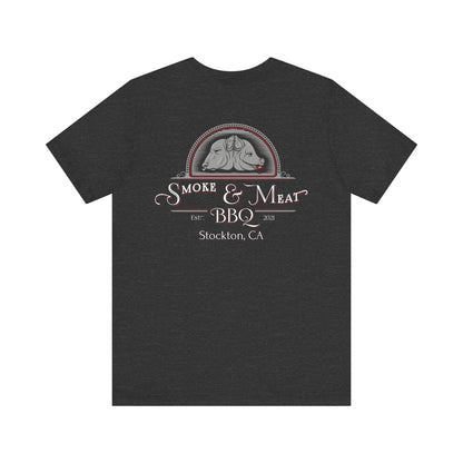 Unisex Short Sleeve Tee - 0% Vegan  Smoke & Meat BBQ