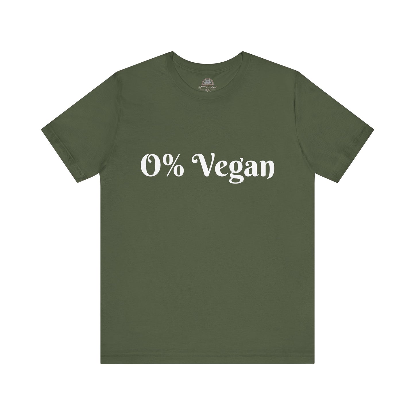 Unisex Short Sleeve Tee - 0% Vegan  Smoke & Meat BBQ