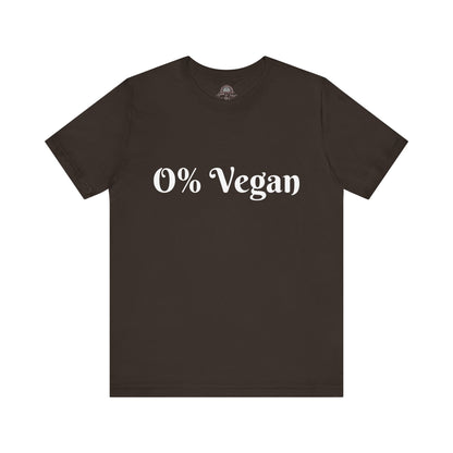 Unisex Short Sleeve Tee - 0% Vegan  Smoke & Meat BBQ