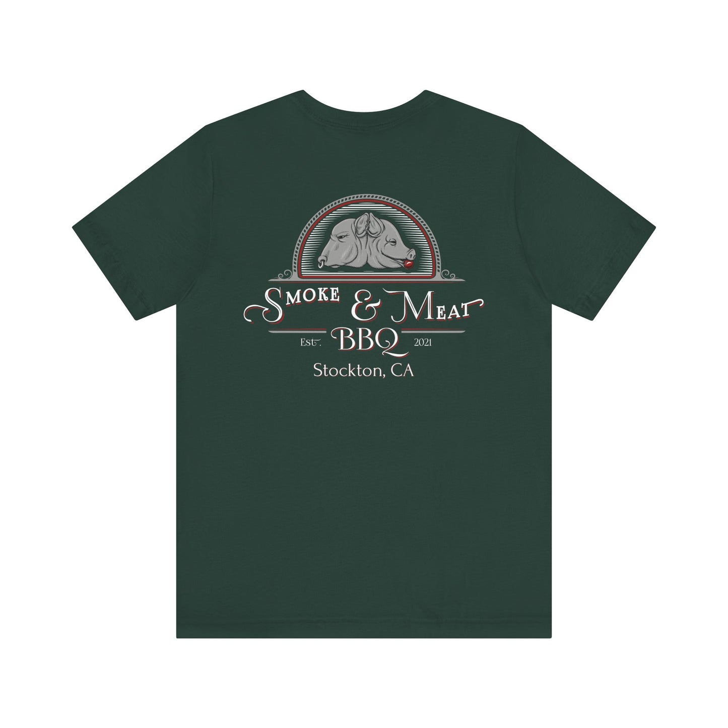 Unisex Short Sleeve Tee - 0% Vegan  Smoke & Meat BBQ