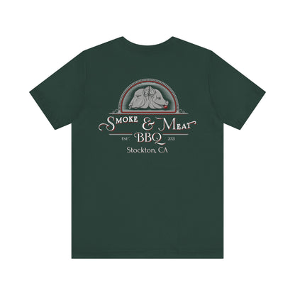 Unisex Short Sleeve Tee - 0% Vegan  Smoke & Meat BBQ