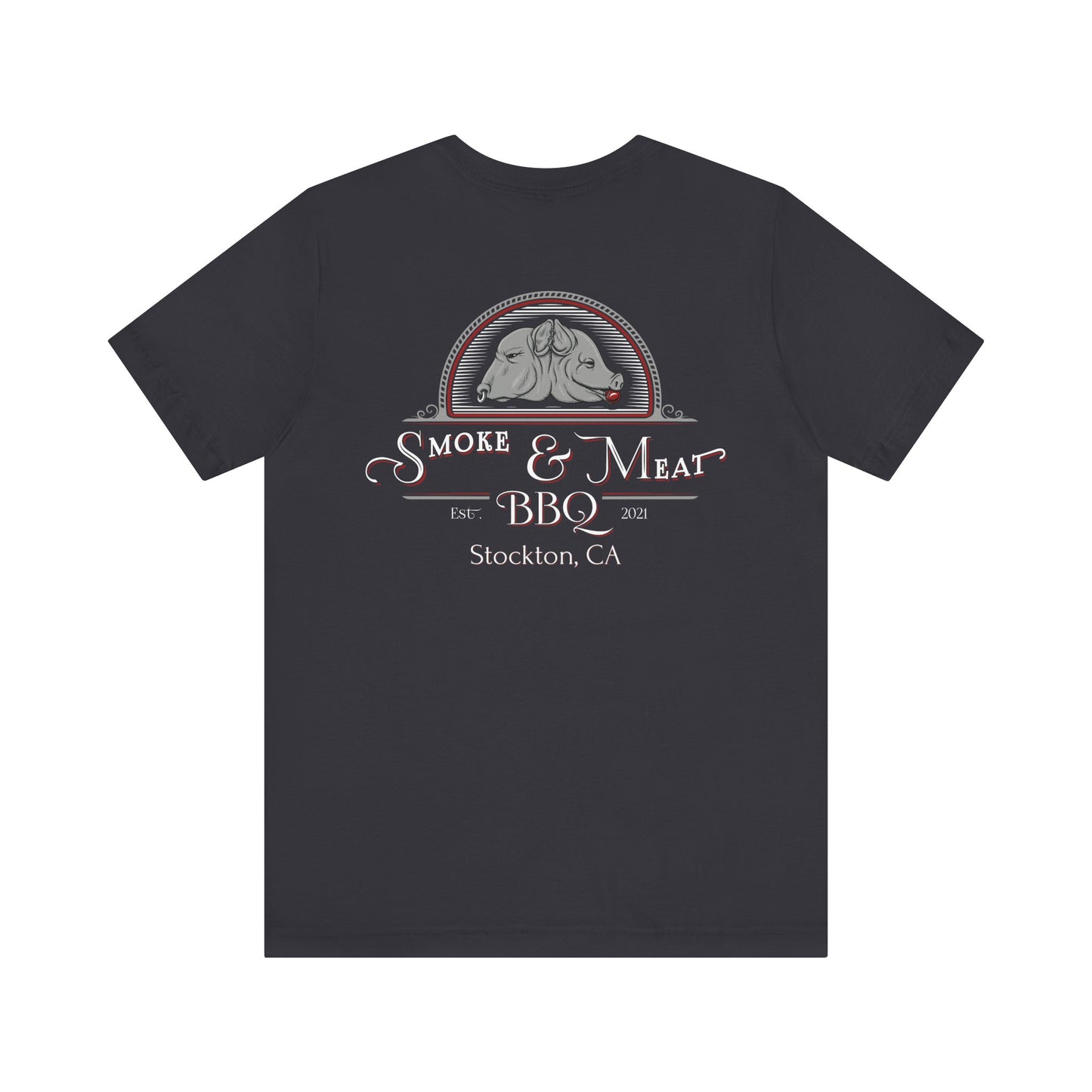 Unisex Short Sleeve Tee - 0% Vegan  Smoke & Meat BBQ