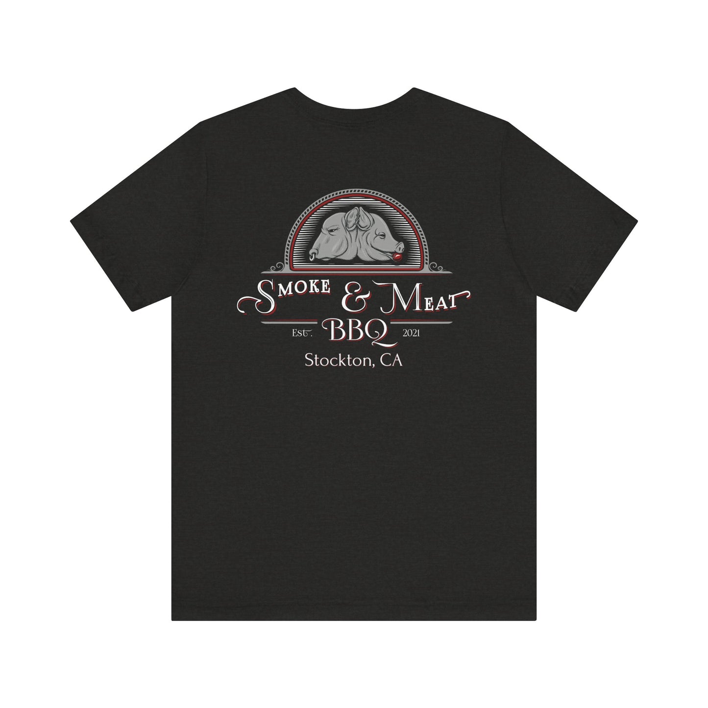 Unisex Short Sleeve Tee - 0% Vegan  Smoke & Meat BBQ