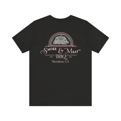 Unisex Short Sleeve Tee - 0% Vegan  Smoke & Meat BBQ