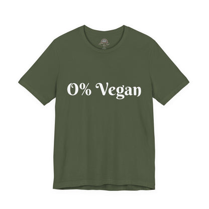 Unisex Short Sleeve Tee - 0% Vegan  Smoke & Meat BBQ