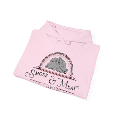 Unisex Heavy Blend Hoodie- Smoke & Meat BBQ Sweatshirt