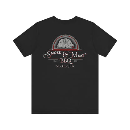 Unisex Short Sleeve Tee - 0% Vegan  Smoke & Meat BBQ