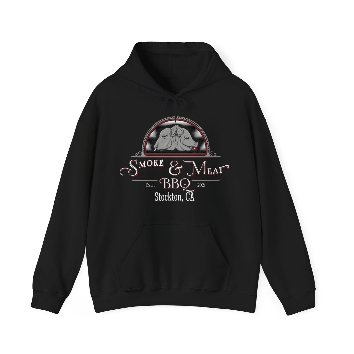 Unisex Heavy Blend Hoodie- Smoke & Meat BBQ Sweatshirt